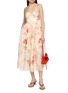 Figure View - Click To Enlarge - ZIMMERMANN - Bustier Chain Strap Midi Dress
