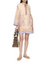 Figure View - Click To Enlarge - ZIMMERMANN - Tie Front Mini Dress
