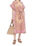 Figure View - Click To Enlarge - ZIMMERMANN - Aster Towelling Midi Dress
