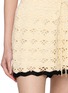  - ZIMMERMANN - Drawstring Eyelet Cotton Knit Shorts