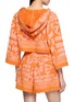 Back View - Click To Enlarge - ZIMMERMANN - Solstice Hooded Cotton Towelling Cropped Top