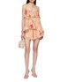 Figure View - Click To Enlarge - ZIMMERMANN - Drawstring Gathered Trim Shorts