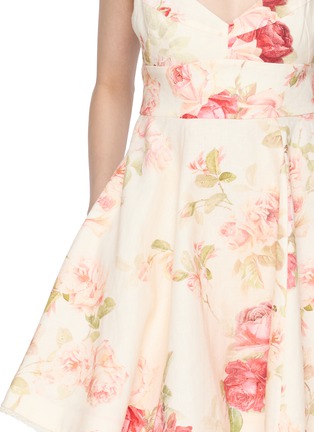  - ZIMMERMANN - Roselight Picnic Linen Mini Dress