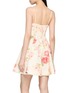 Back View - Click To Enlarge - ZIMMERMANN - Roselight Picnic Linen Mini Dress