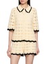 ZIMMERMANN Eyelet Cotton Knit Shirt