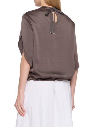 Back View - Click To Enlarge - HERNO - Cape Sleeve Top