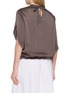 Back View - Click To Enlarge - HERNO - Cape Sleeve Top
