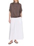 Figure View - Click To Enlarge - HERNO - Cape Sleeve Top