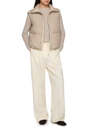 Figure View - Click To Enlarge - HERNO - Padded High Neck Down Waistcoat