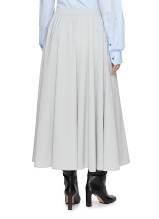 Back View - Click To Enlarge - HERNO - Drawstring Waist Flared Maxi Skirt