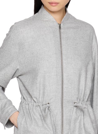  - HERNO - Drawstring Waist Zip Coat