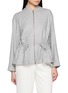 Main View - Click To Enlarge - HERNO - Drawstring Waist Zip Coat