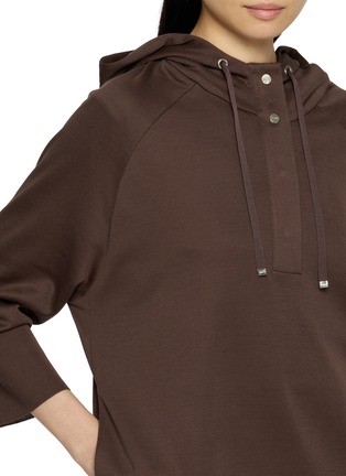  - HERNO - Jersey Hooded Drawstring Sweater
