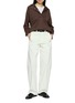 Figure View - Click To Enlarge - HERNO - Jersey Hooded Drawstring Sweater
