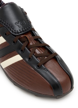 Detail View - Click To Enlarge - ADIDAS - x Wales Bonner Y3 The Field Lizzard Leather Men's Sneakers