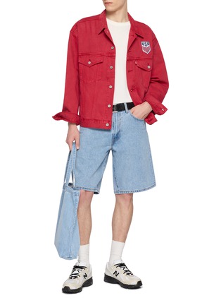 Figure View - Click To Enlarge - LEVI’S - X World Cup Standard 478 Denim Baggy Shorts