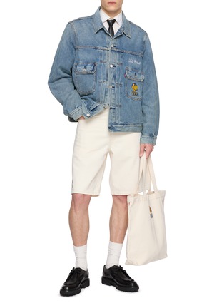 Figure View - Click To Enlarge - LEVI’S - X World Cup Standard 478 Denim Baggy Shorts