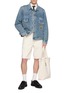 Figure View - Click To Enlarge - LEVI’S - X World Cup Standard 478 Denim Baggy Shorts