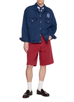 Figure View - Click To Enlarge - LEVI’S - X World Cup Standard 478 Denim Baggy Shorts