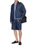 Figure View - Click To Enlarge - LOEWE - Anagram Pocket Zip Up Cotton Chambray Jacket