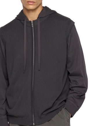  - LOEWE - Layered Cotton Zip Up Hoodie
