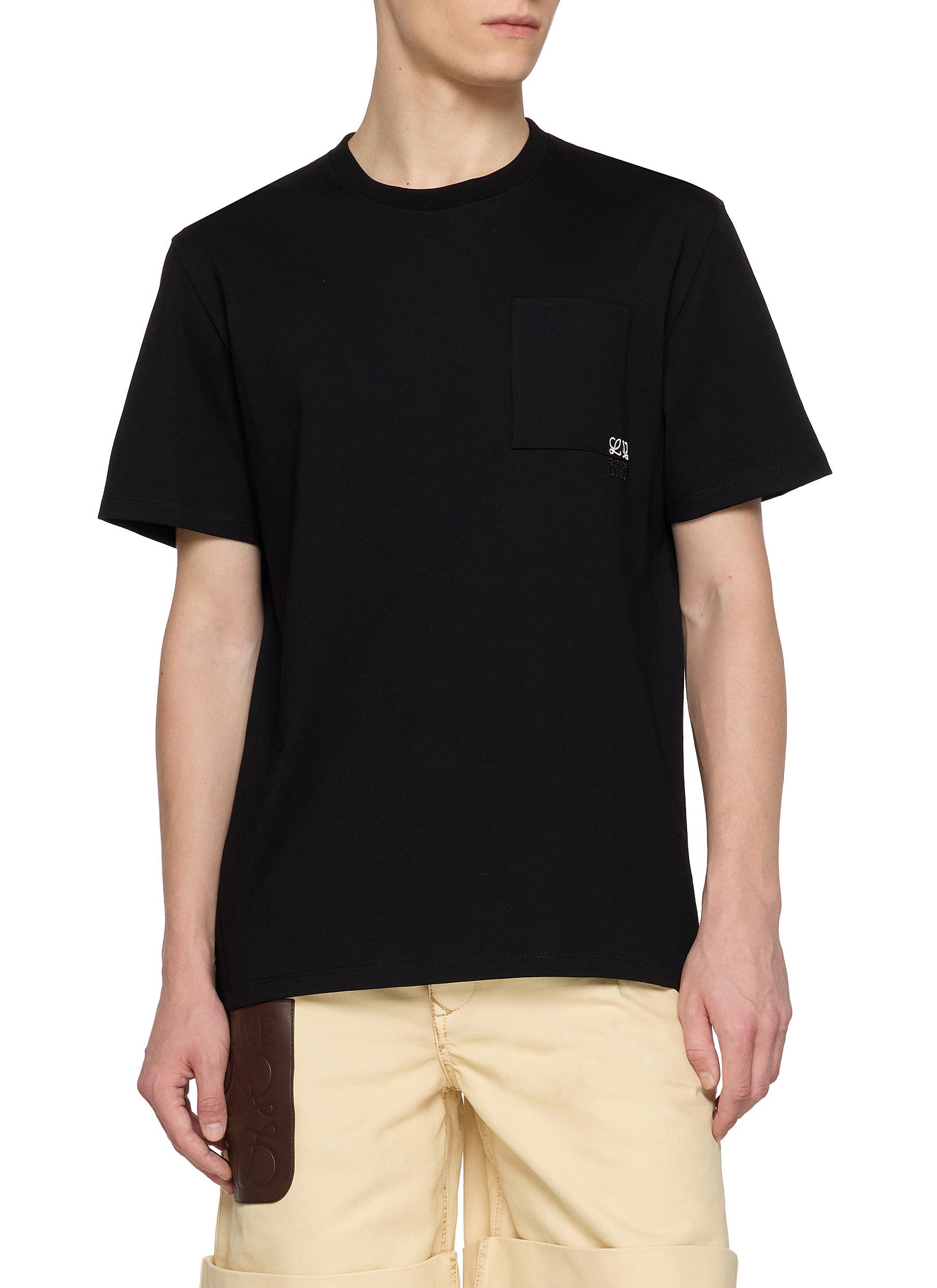 LOEWE | Anagram Embroidered Pocket Cotton T-Shirt | Men | Lane