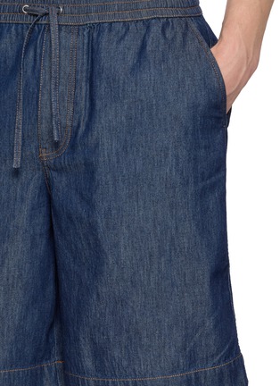  - LOEWE - Anagram Appliqué Cotton Chambray Shorts