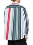Back View - Click To Enlarge - LOEWE - Multicoloured Stripe Cotton Twill Shirt