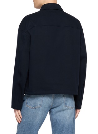 Back View - Click To Enlarge - LOEWE - Anagram Embroidered Cotton Twill Jacket