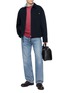 Figure View - Click To Enlarge - LOEWE - Anagram Embroidered Cotton Twill Jacket