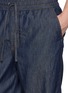  - LOEWE - Anagram Appliqué Drawstring Waistband Cotton Chambray Pants