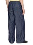 Back View - Click To Enlarge - LOEWE - Anagram Appliqué Drawstring Waistband Cotton Chambray Pants