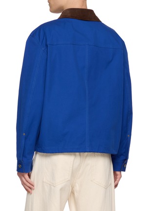 Back View - Click To Enlarge - LOEWE - Corduroy Collar Patch Pocket Cotton Workwear Jacket