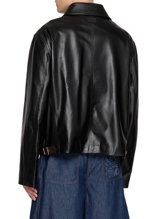 Back View - Click To Enlarge - LOEWE - Zip Up Nappa Lambskin Leather Jacket