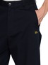  - LOEWE - Double L Embroidered Straight Leg Cotton Pants