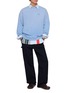 Figure View - Click To Enlarge - LOEWE - Double L Embroidered Straight Leg Cotton Pants