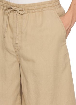  - LOEWE - Anagram Back Pocket Cotton Chambray Shorts