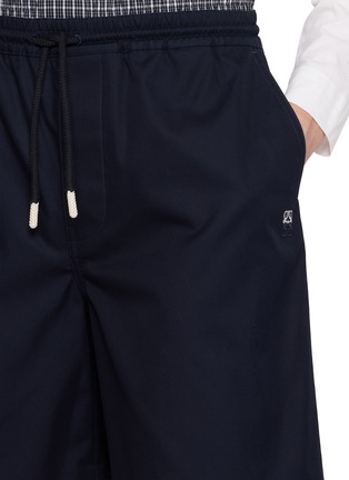  - LOEWE - Layered Waistband Anagram Brushed Cotton Twill Shorts