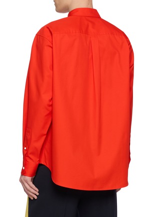 Back View - Click To Enlarge - LOEWE - Anagram Embroidered Cotton Twill Shirt