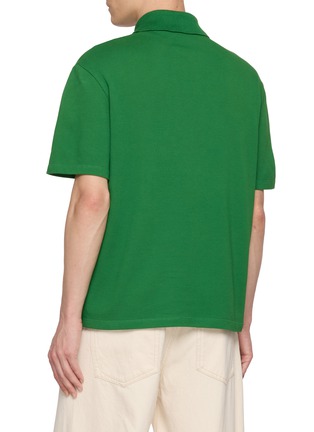 Back View - Click To Enlarge - LOEWE - Double L Embroidered Cotton Piqué Polo Shirt