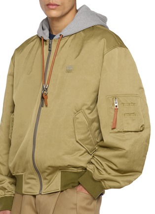  - LOEWE - Hooded Detachable Anagram Keyring Bomber Jacket