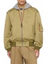 LOEWE Hooded Detachable Anagram Keyring Bomber Jacket