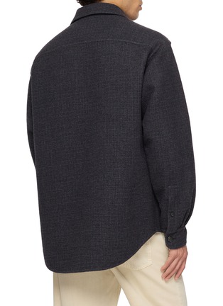 Back View - Click To Enlarge - LOEWE - Leather Patch Overshirt