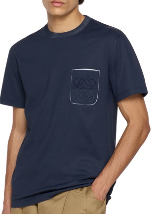  - LOEWE - Two Tone Anagram Embroidered T-Shirt