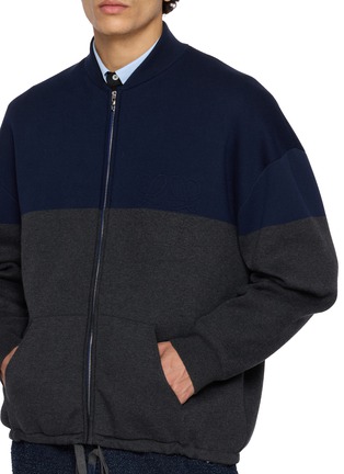  - LOEWE - Colour Block Zip Up Cardigan