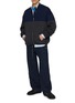 Figure View - Click To Enlarge - LOEWE - Colour Block Zip Up Cardigan