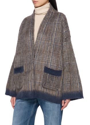 Detail View - Click To Enlarge - BRUNELLO CUCINELLI - Scarf Neck Cardigan
