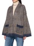 Detail View - Click To Enlarge - BRUNELLO CUCINELLI - Scarf Neck Cardigan