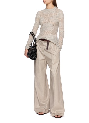 Figure View - Click To Enlarge - BRUNELLO CUCINELLI - Sequinned Mohair Embroidered Sweater