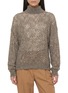 Main View - Click To Enlarge - BRUNELLO CUCINELLI - Turtleneck Sequin Embellished Knit Sweater